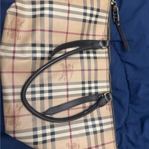 Burberry Beige Checkered Women's Bag